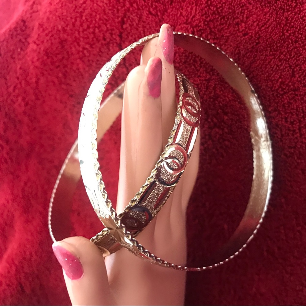 Gold bangles